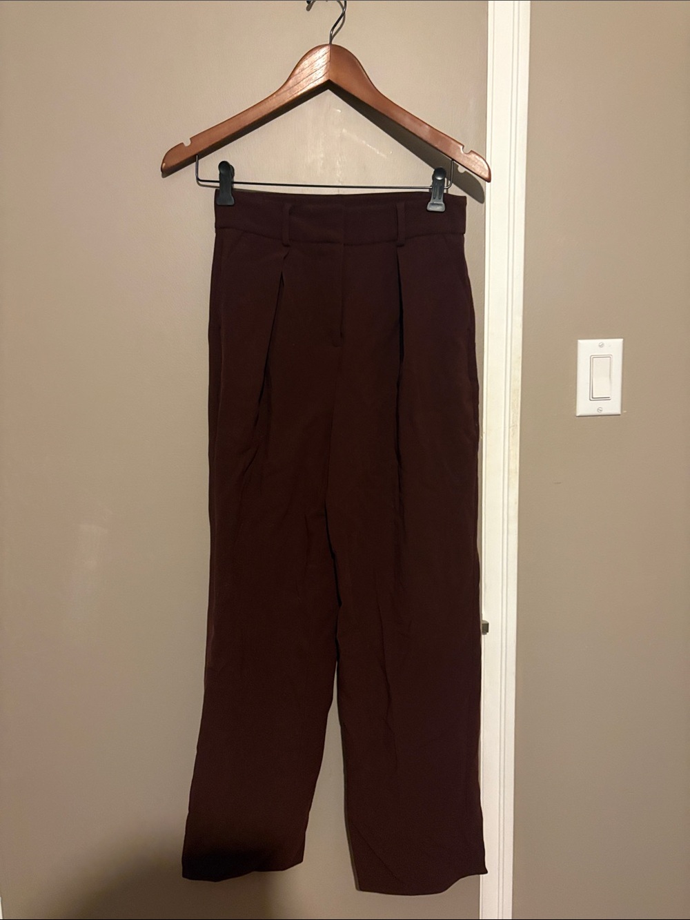 RW&CO. Women's trousers size 0 - chocolate brown colour